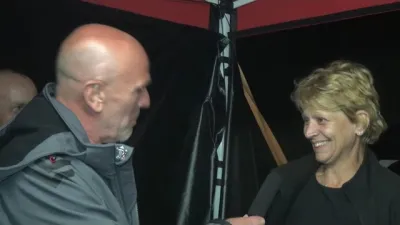 Championnat de France de la Montagne FRANGY - Samedi soir dans le Paddock : ITW Corinne Bourdene...