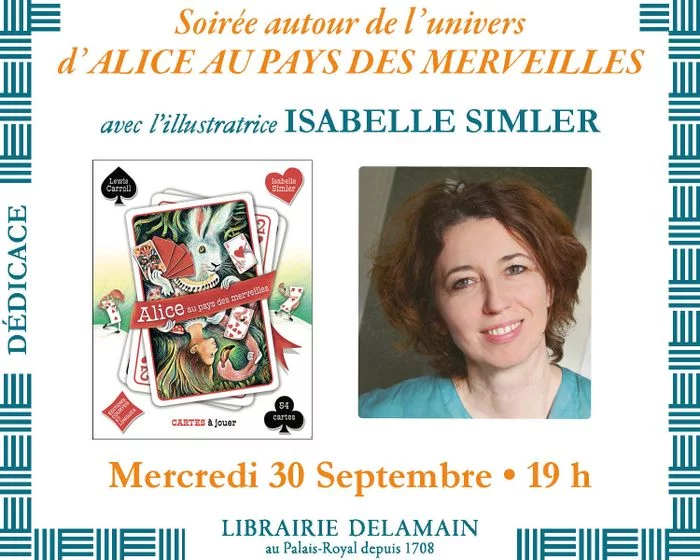 Isabelle Simler présente l'univers d'Alice au pays des merveilles : les cartes à jouer