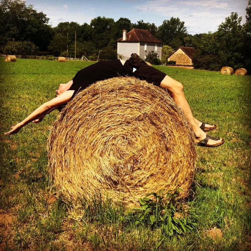 Cours de yoga en été