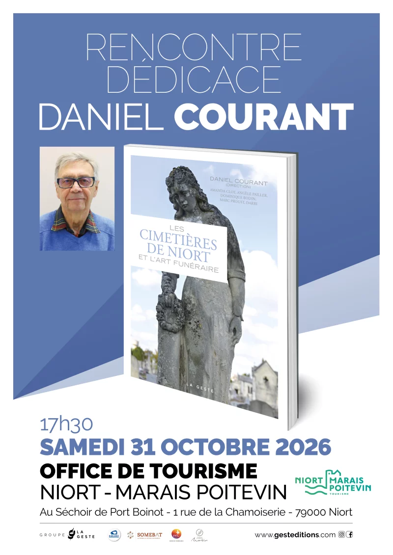 Rencontre dédicace de Daniel Courant " Les cimetières de Niort et l'art funéraire " à Niort