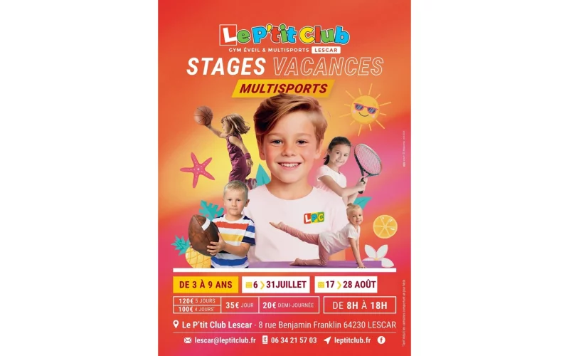 Stages multisports enfants "Le P'tit Club"