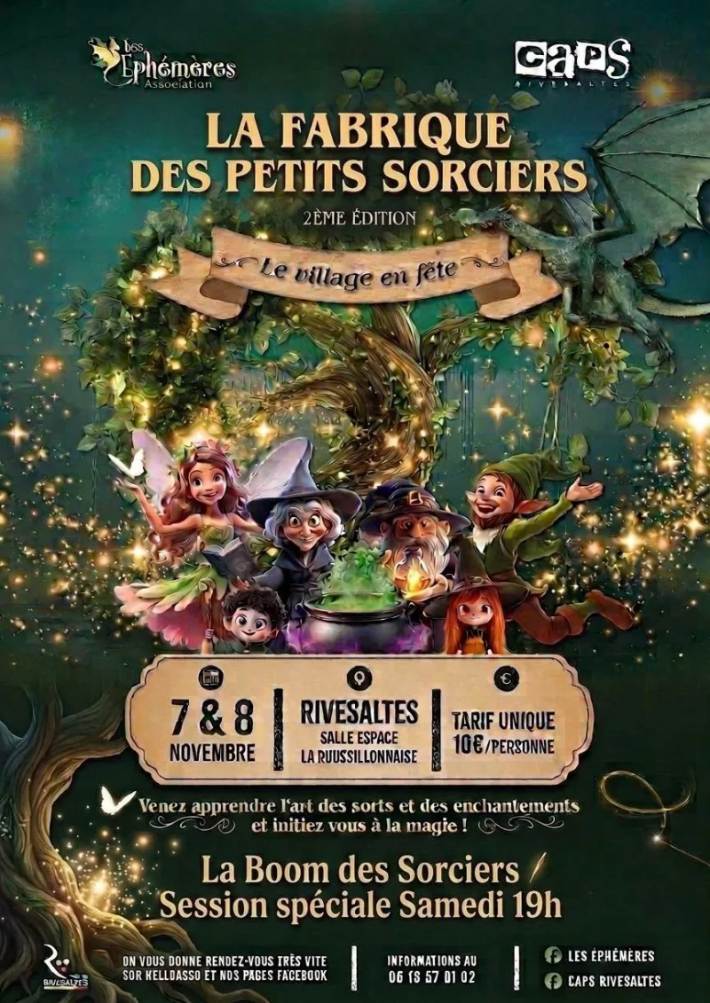 LA FABRIQUE DES PETITS SORCIERS - 2ÈME ÉDITION "LE VILLAGE EN FÊTE"