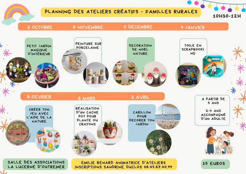 Ateliers créatifs