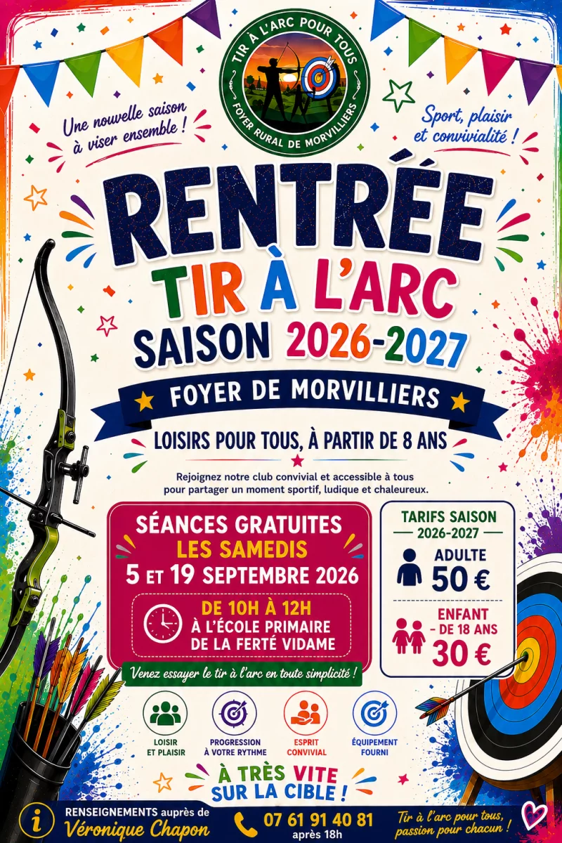 Rentrée du club de Tir à L'Arc