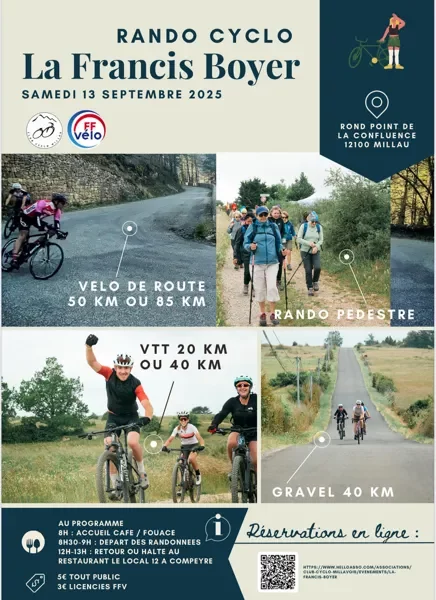 Rando Francis Boyer - Route, Gravel, VTT et marche