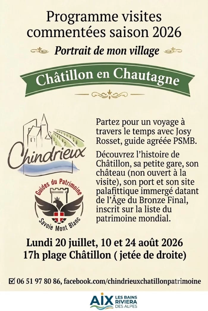 Balade commentée "Portrait de mon village " Châtillon en Chautagne