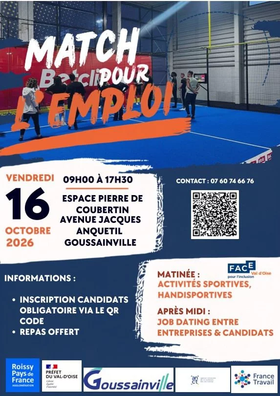 Match pour l’Emploi arrive à Goussainville pour sa 24ᵉ édition