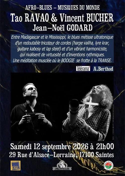 Tao RAVAO, Vincent BUCHER et Jean-Noël GODARD à Saintes (17)