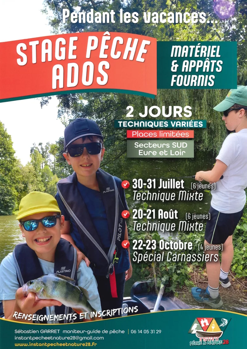 Stage de pêche ados - technique mixte