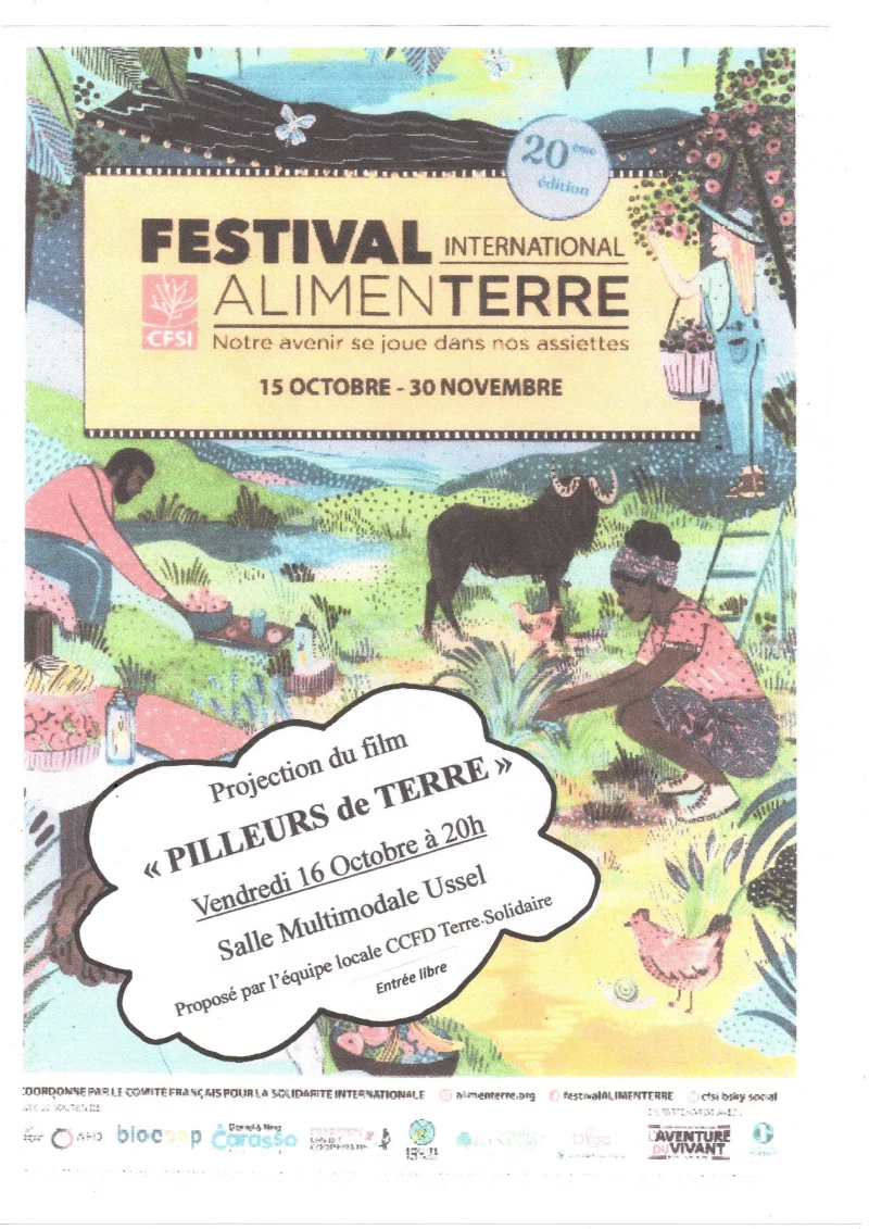 Projection du film "Pilleurs de terre"