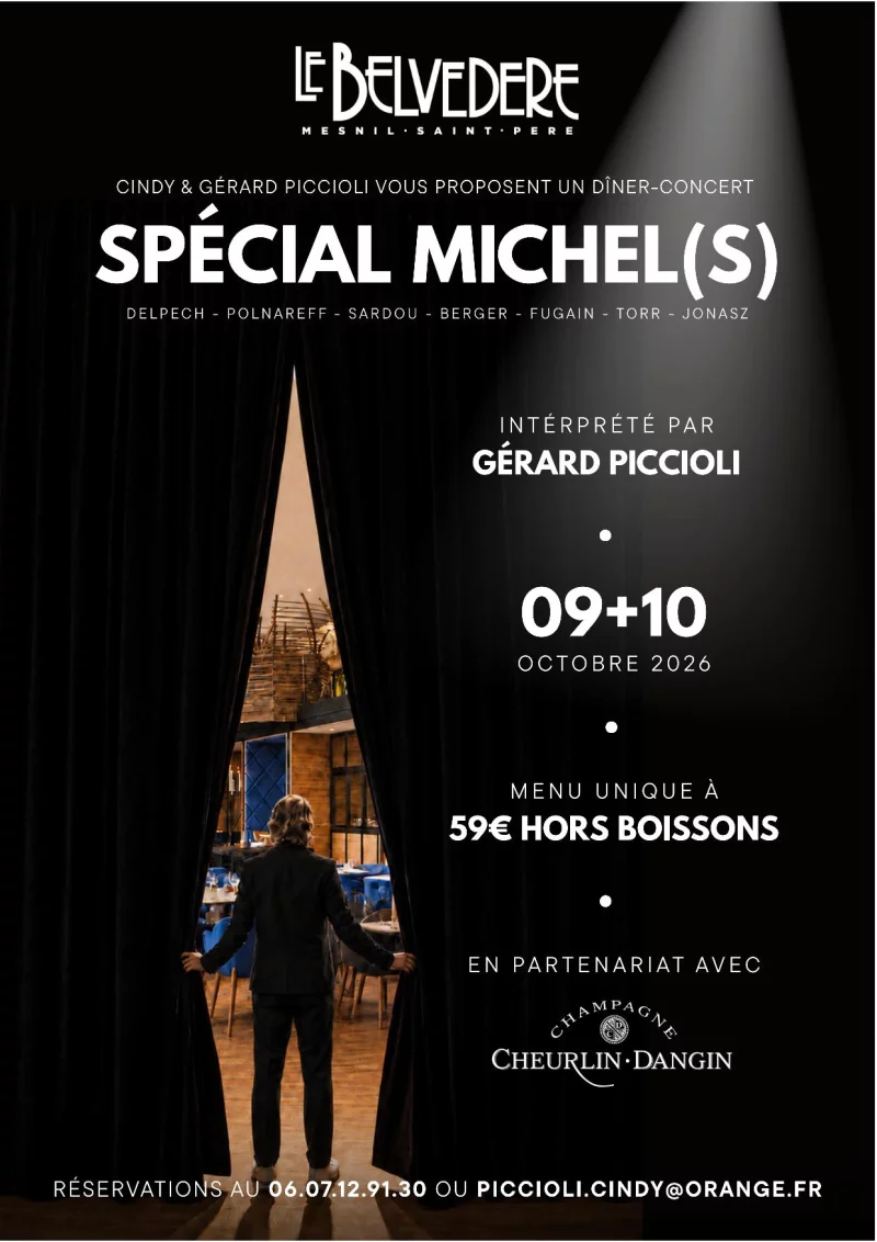 Dîner-concert spécial Michel(s) au Belvédère