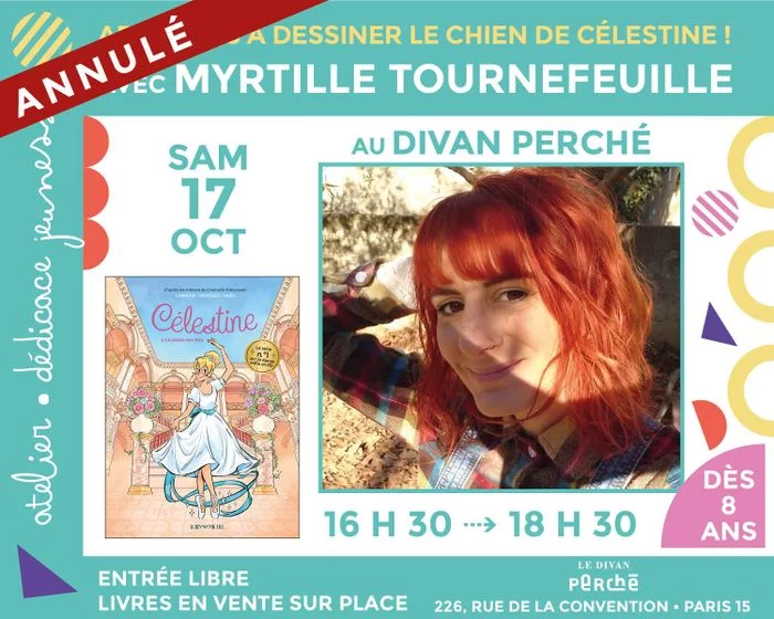 Annulé : atelier avec l'illustratrice Myrtille Tournefeuille autour de la série « Célestine »
