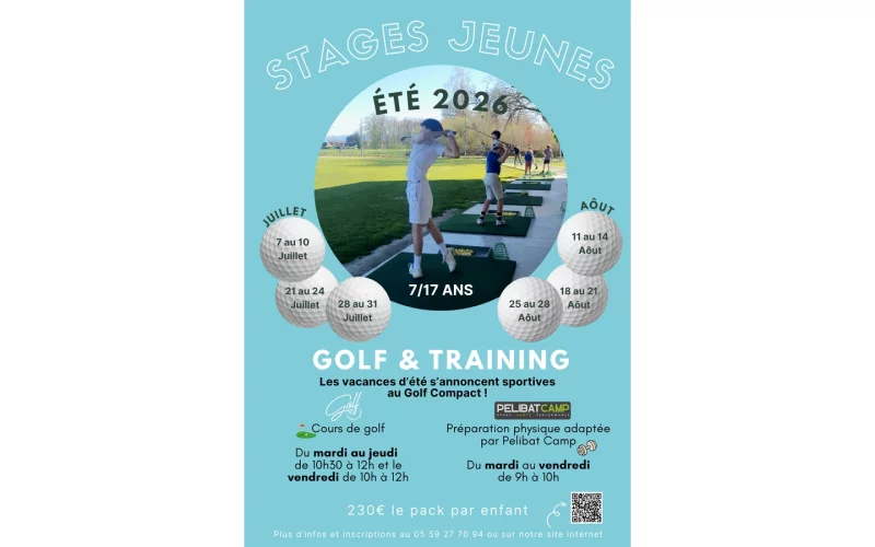 Stages jeunes golf et training