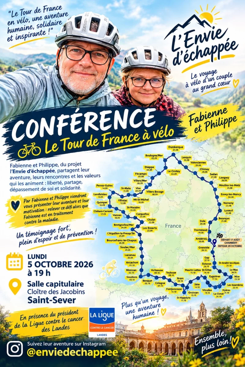 Conférence Le Tour de France à vélo