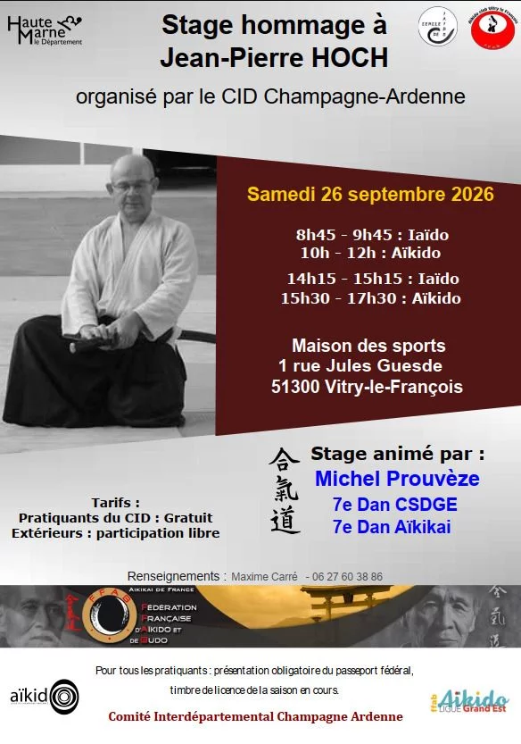 Stage hommage à Jean-Pierre Hoch