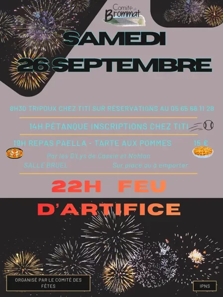 Repas avec le comité des fêtes de Brommat