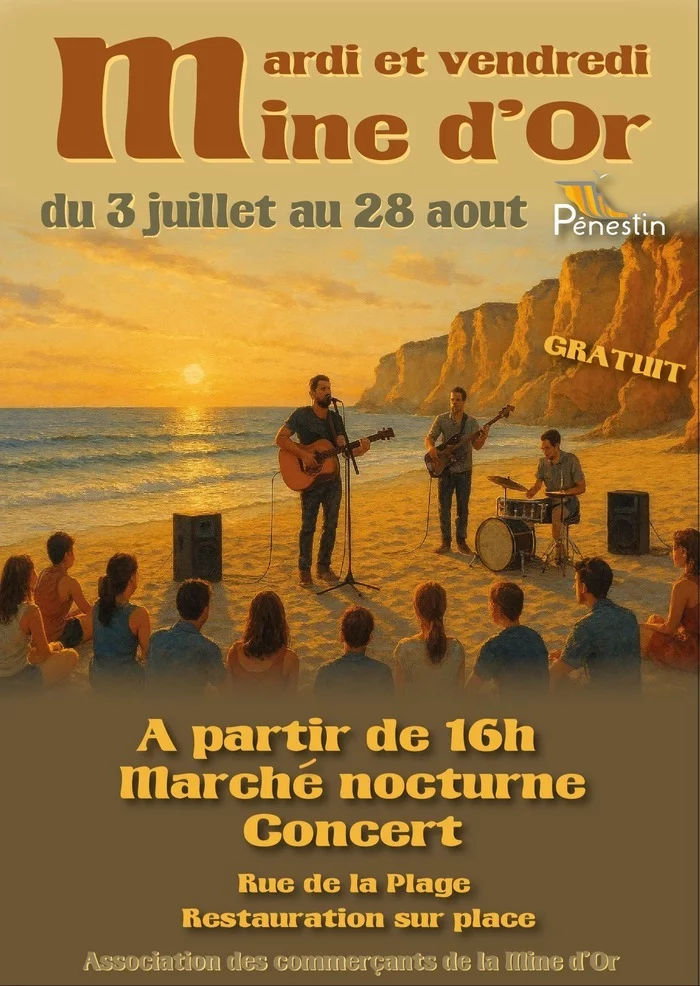 Vendredi de la Mine d'Or : Marché nocturne et concert "The Vinils"