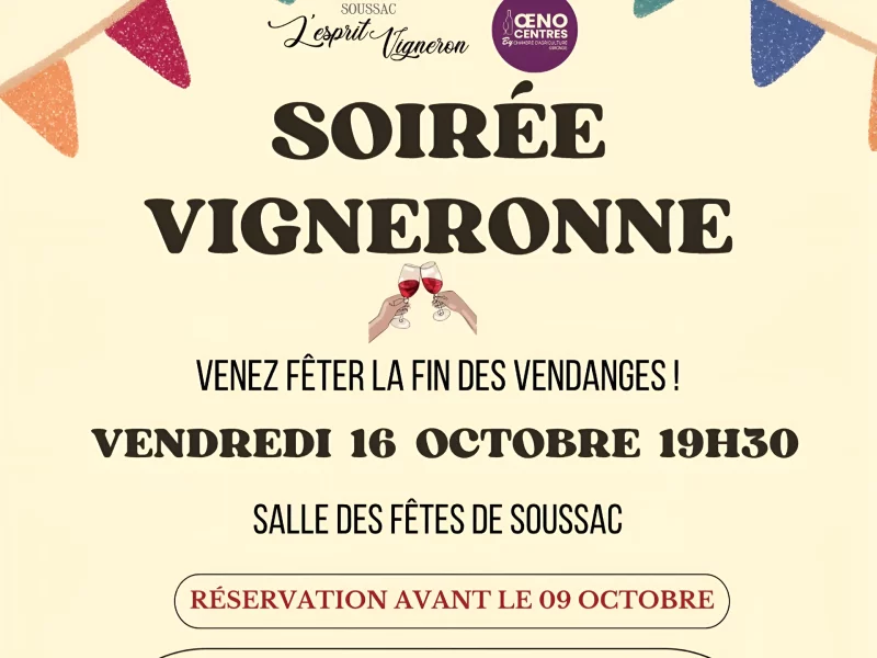 Soirée vigneronne de Soussac