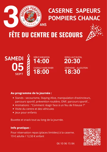 30ÈME ANIVERSAIRE DU CENTRE DE SECOURS