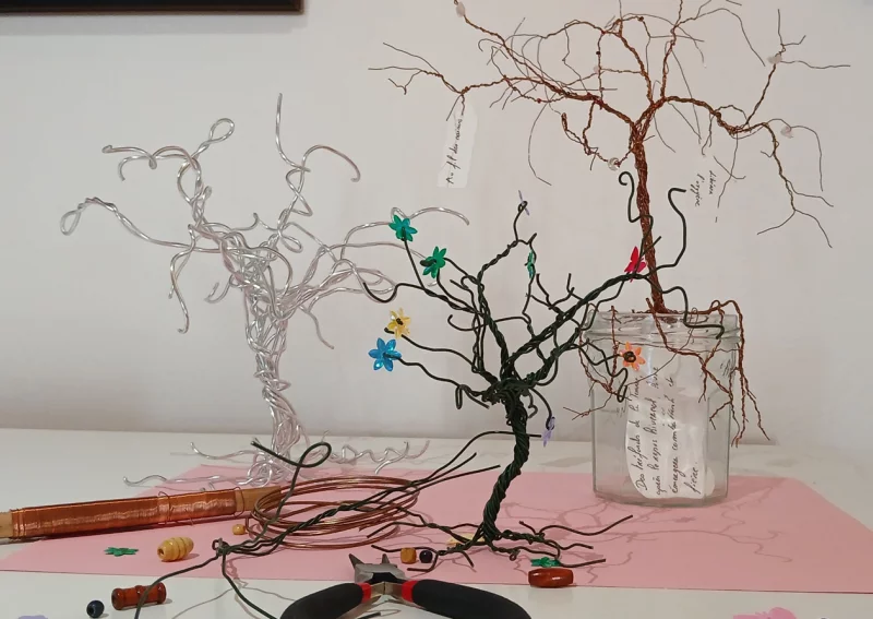Atelier Jeunes au Musée Marzelles : Sculpter un arbre en fil de fer