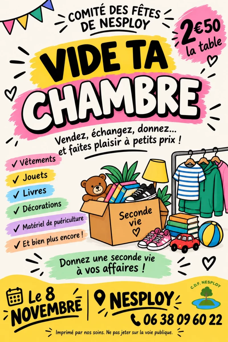 Vide ta chambre
