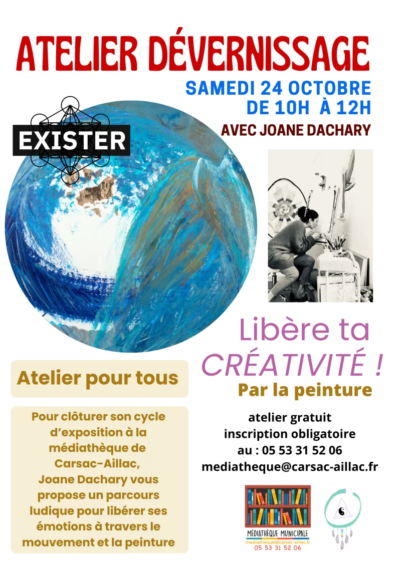 Atelier dévernissage – Libère ta créativité par la peinture