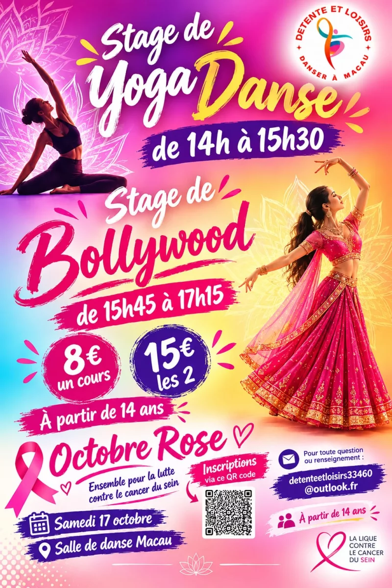 Stage de Yoga Danse et de Bollywood
