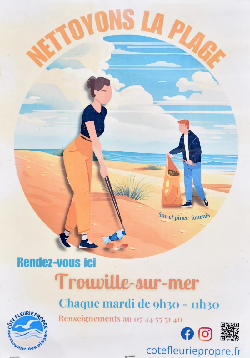 Nettoyage de la plage dans le cadre de l'opération Rivage Propre
