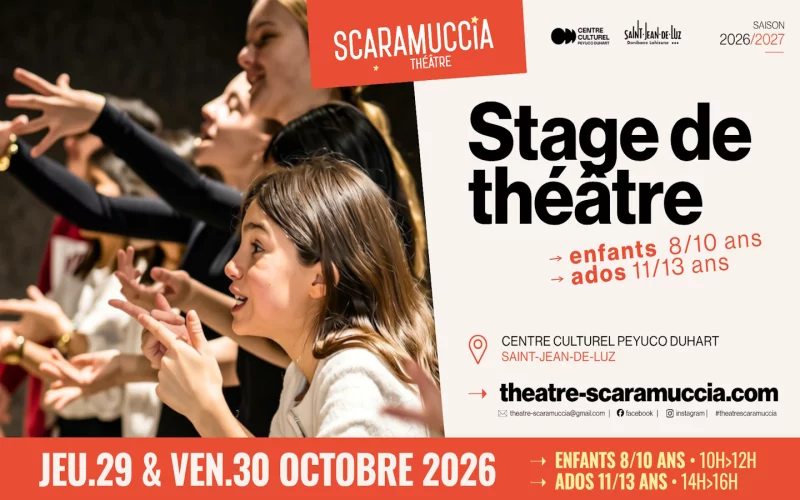 Stage de théâtre pour enfants (11/13 ans)