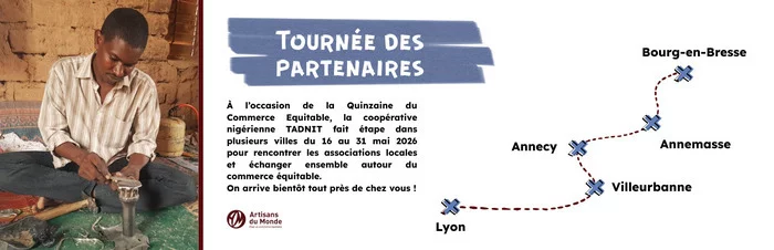 Un artisan bijoutier Touareg rend visite à ARTISANS DU MONDE