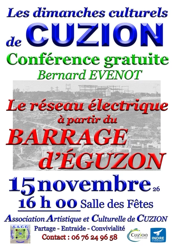 Conférence "Le réseau électrique à partir du barrage d'Eguzon"