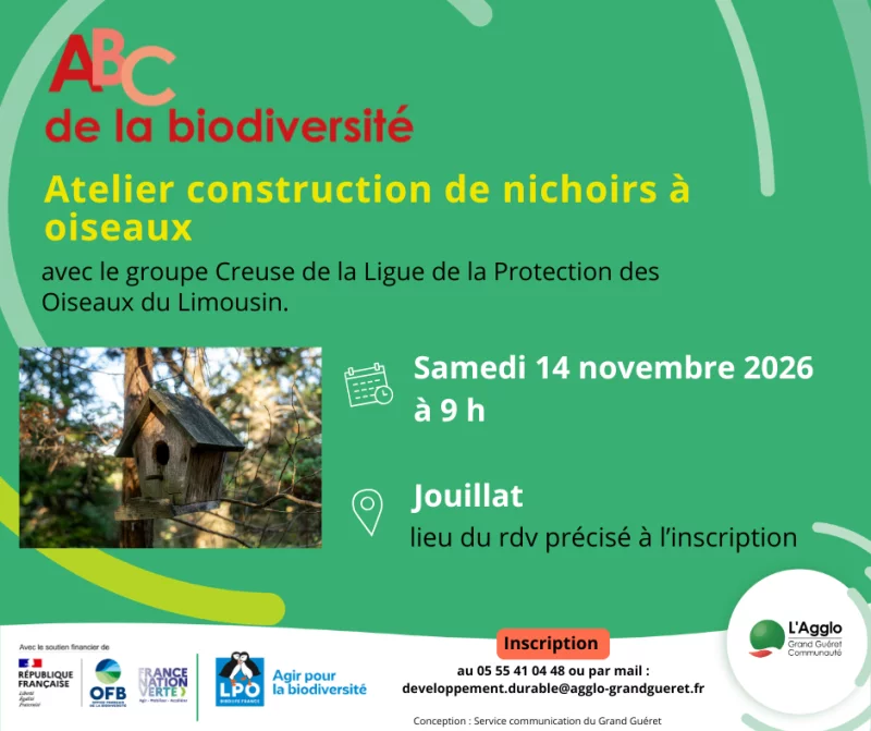 Ateliers de construction de nichoirs à oiseaux
