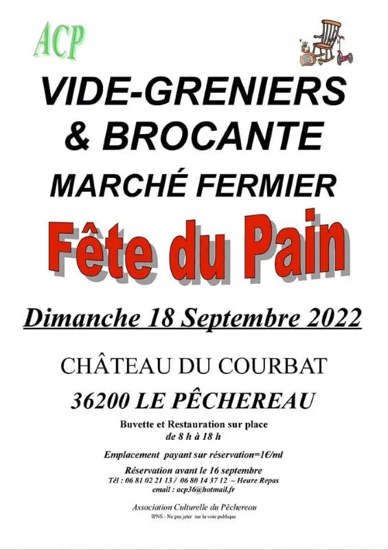 Brocante, marché fermier et fête du pain