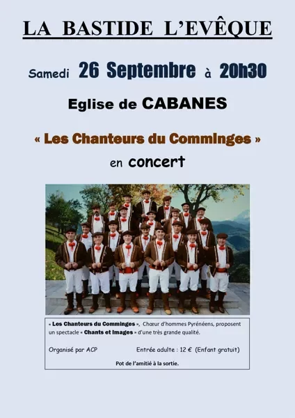 "Les chanteurs du Comminges" en concert - La Bastide l'Evêque