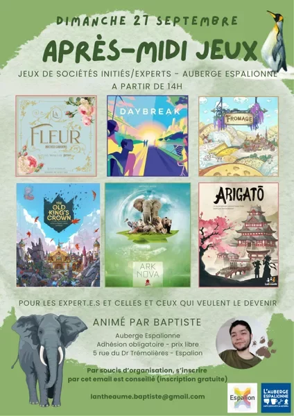 L'Auberge Espalionne - Après-midi jeux expert