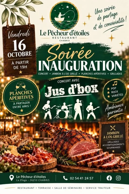 Soirée d'inauguration du Pêcheur d'étoiles
