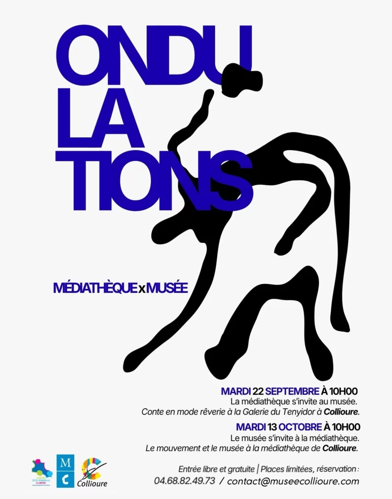 ONDULATIONS : LE MOUVEMENT ET LE MUSÉE À LA MÉDIATHÈQUE DE COLLIOURE.