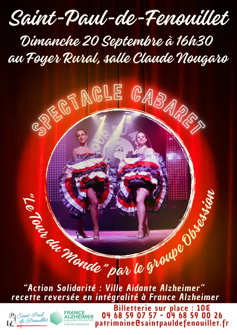 SPECTACLE CABARET EN FAVEUR DE FRANCE ALZHEIMER