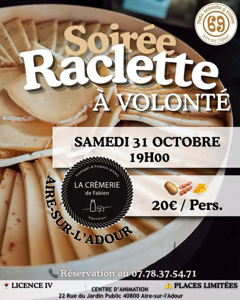 Soirée raclette à volonté