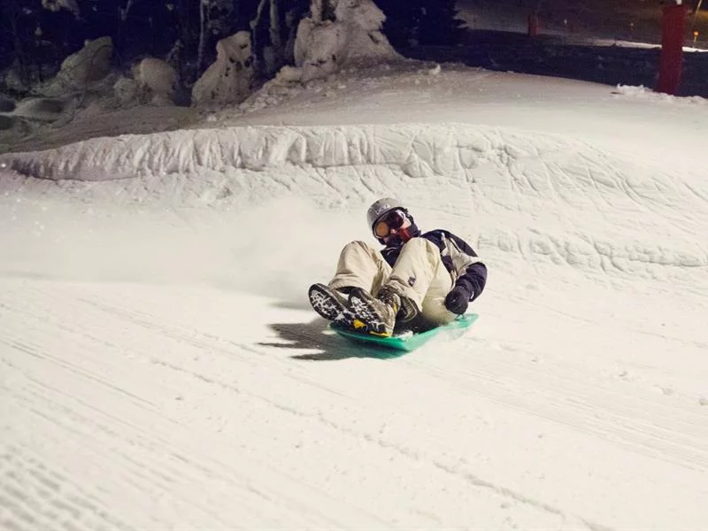Soirée luge sur les pistes de La Bresse Hohneck
