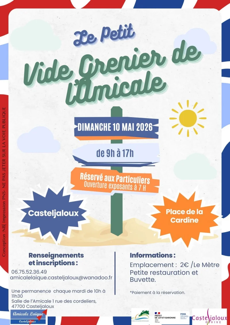 Le petit vide grenier de l'Amicale Laïque