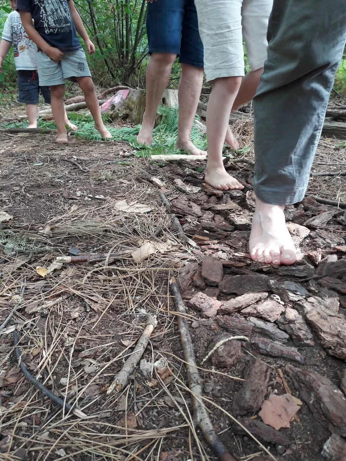 Parcours pieds nus