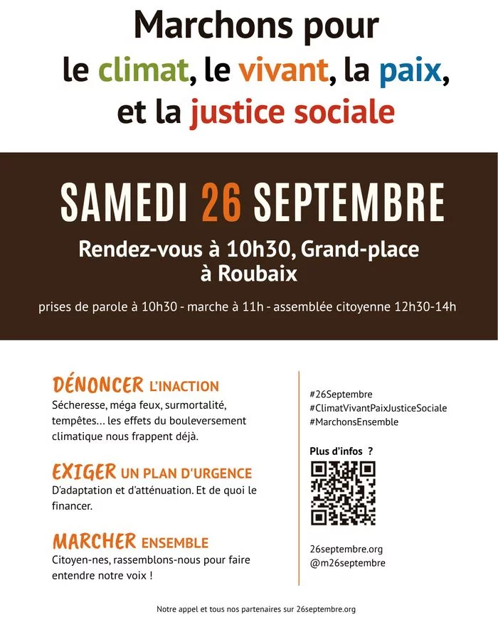 Marche pour le climat - le vivant - la paix - la justice sociale