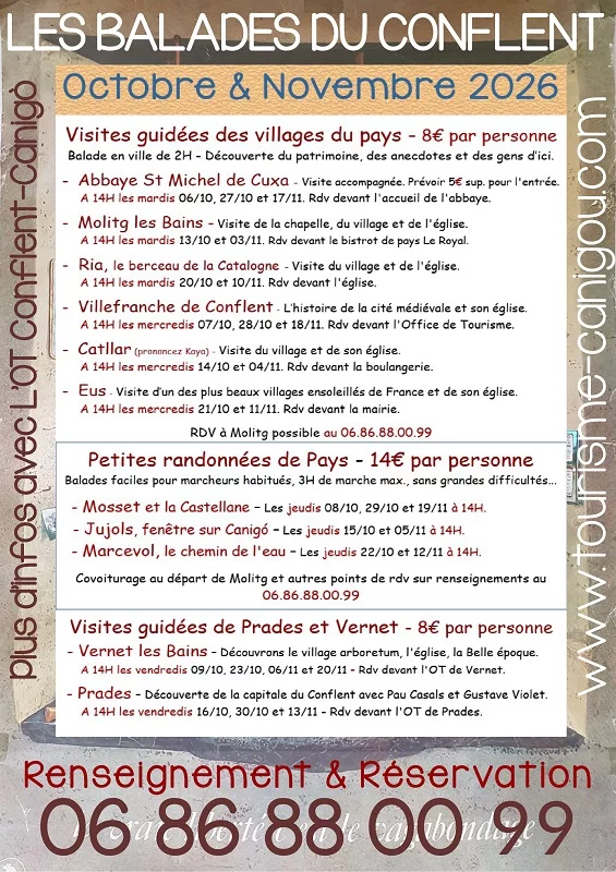 LES BALADES DU CONFLENT "MARCEVOL, LE CHEMIN DE L'EAU"