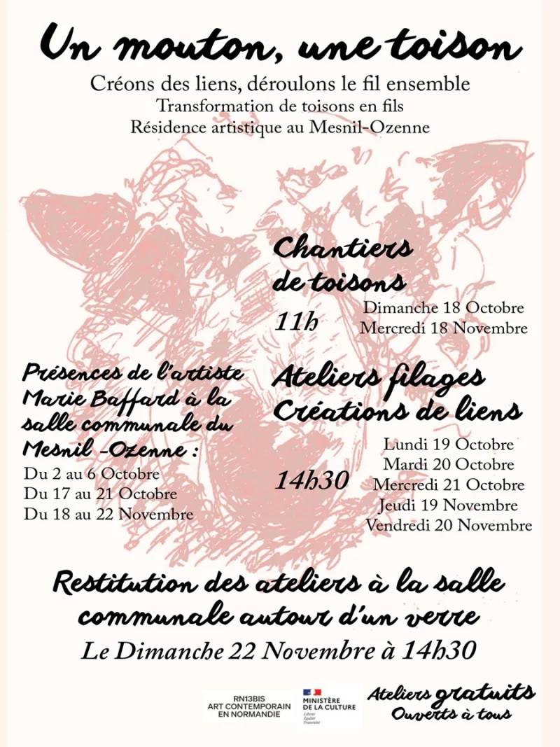 Atelier filage, création de liens