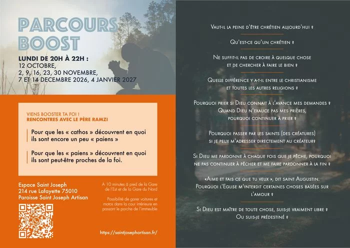 Parcours Boost les mardis soir à partir du 12 octobre