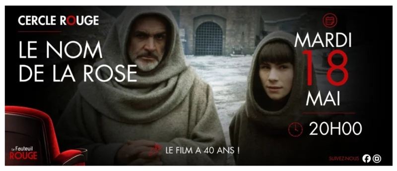 Cinéma - Le Cercle Rouge "Le nom de la rose"