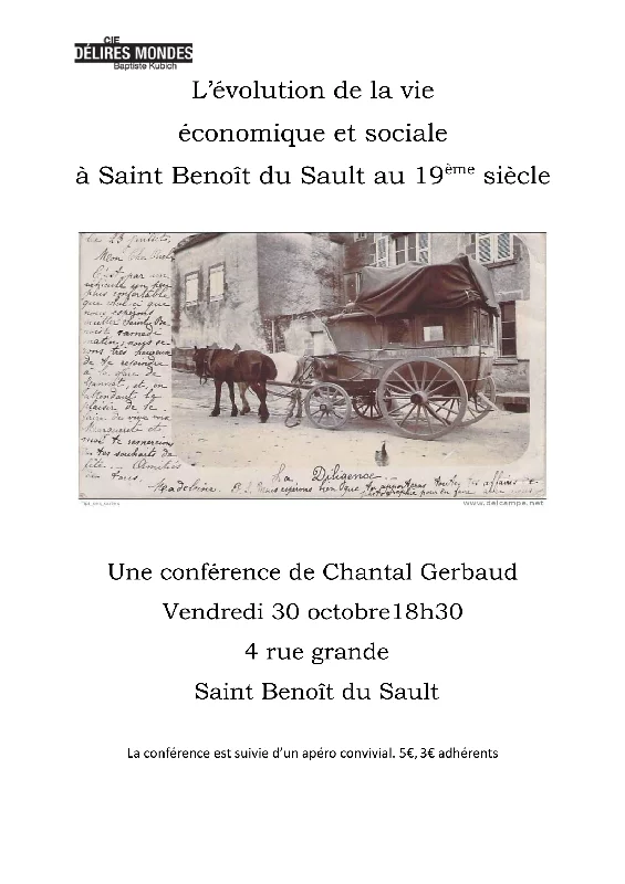 L'évolution de la vie économique et sociale à Saint-Benoit au 19e S.