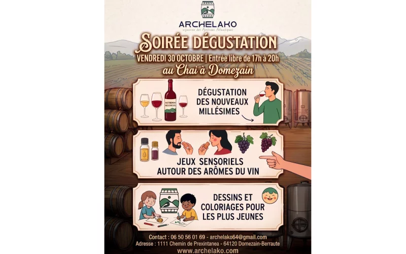 Soirée dégustation au Chai