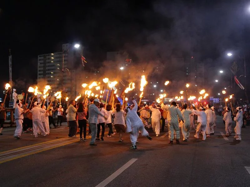 Marche aux flambeaux vers Rittershoffen